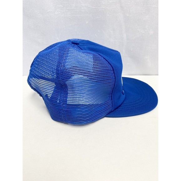 Todays American Builder Blue SnapBack trucker hat 80’s vintage mesh foam - Picture 3 of 8